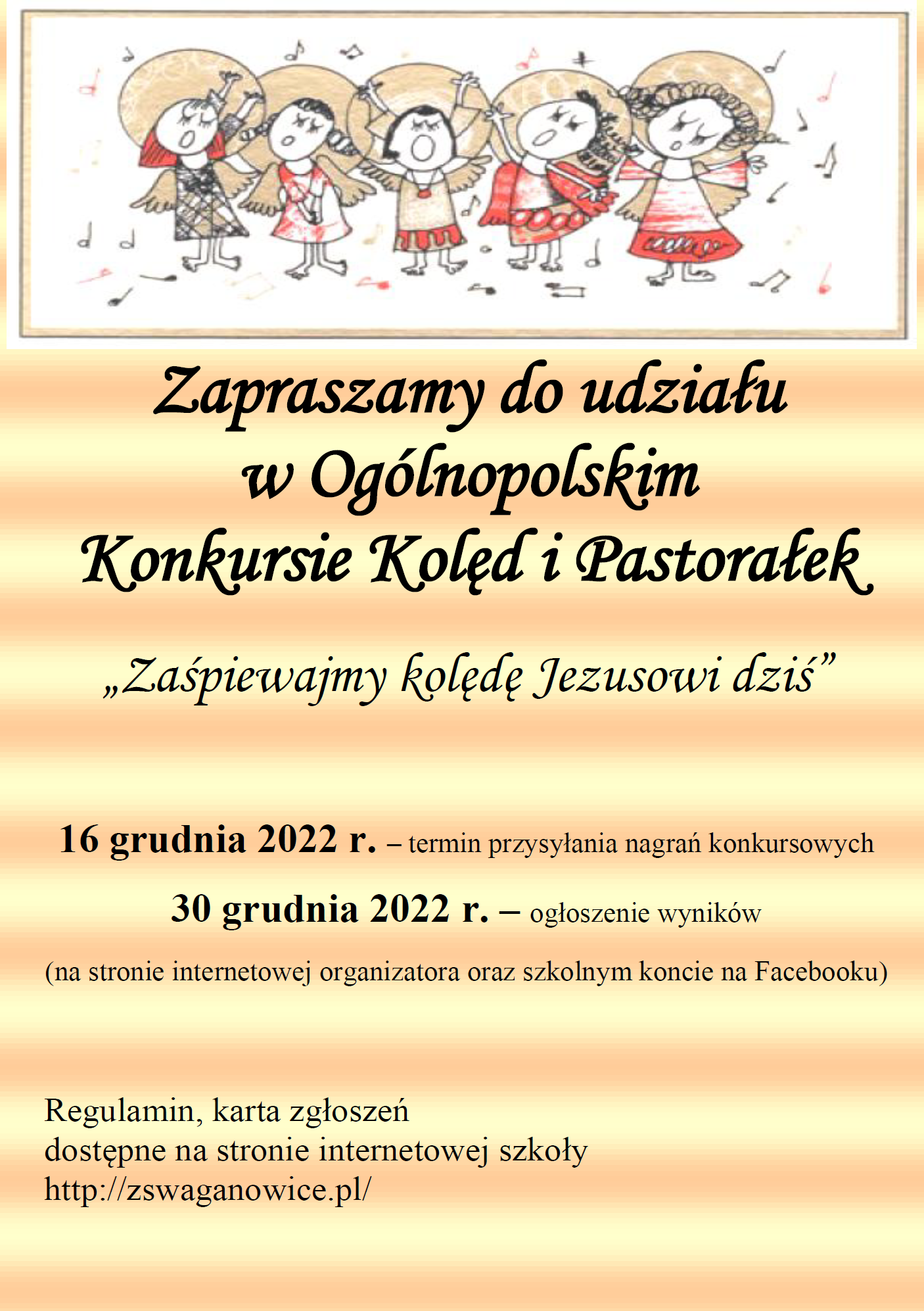 Zapraszamy do Ogólnopolskiego Konkursu Kolęd i Pastorałek