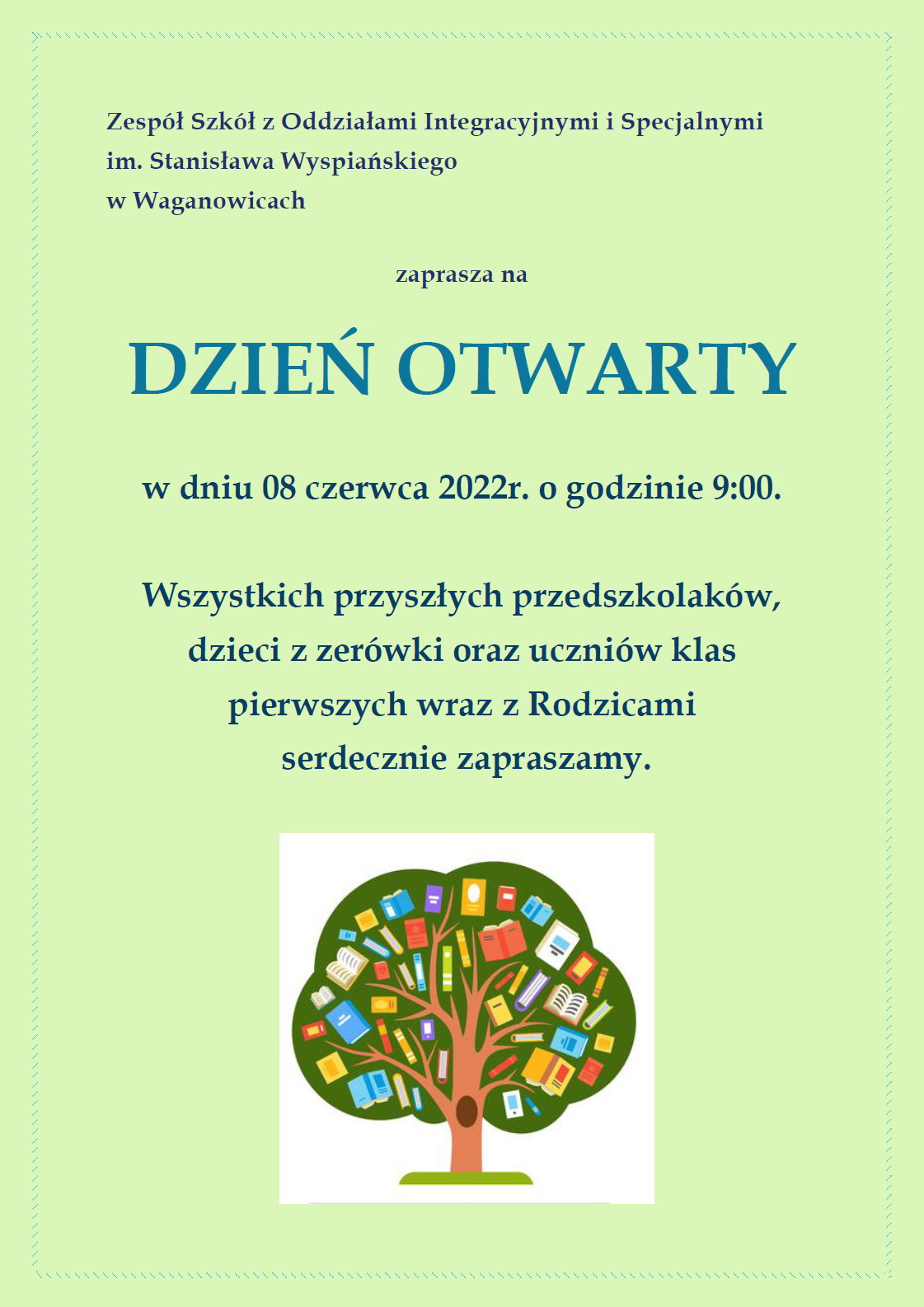 Grafika plakatu pt. "Dzień Otwarty"