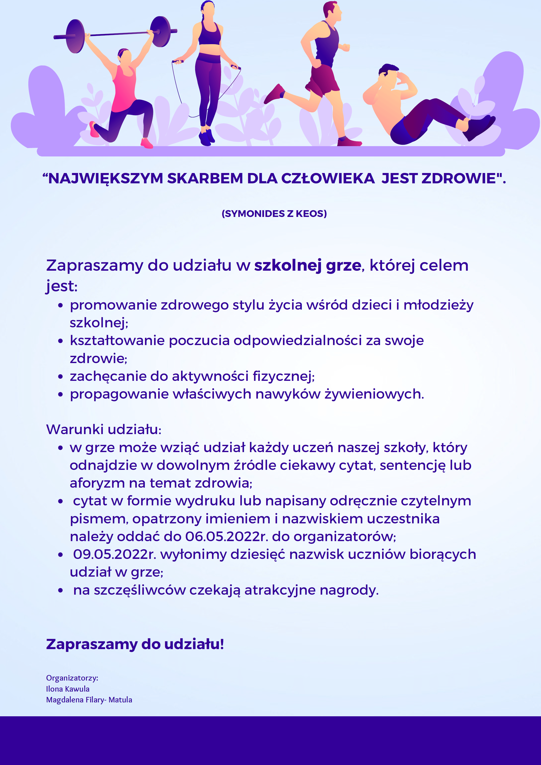 Zapraszamy do gry szkolnej