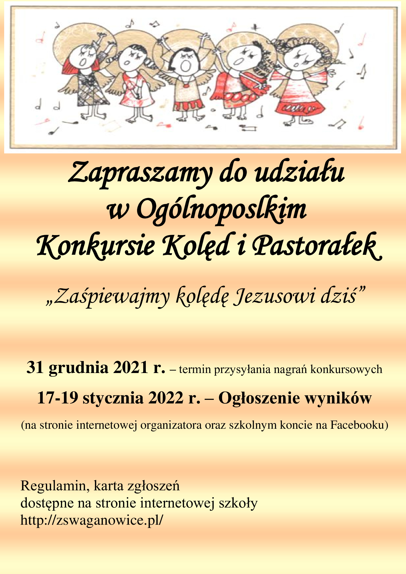 Zapraszamy do Ogólnopolskiego Konkursu Kolęd i Pastorałek