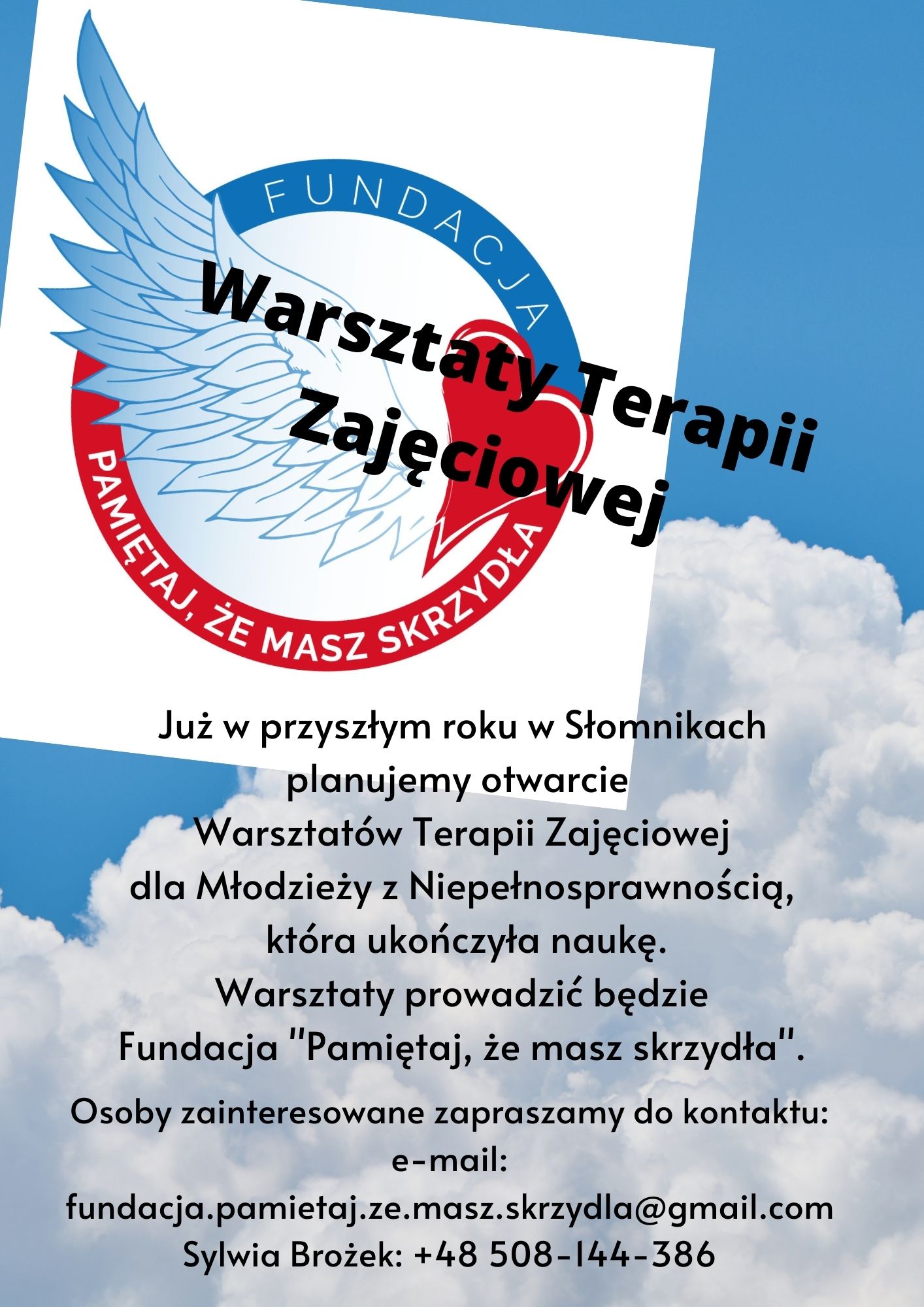 Planowane otwarcie Warsztatów Terapii Zajęciowej