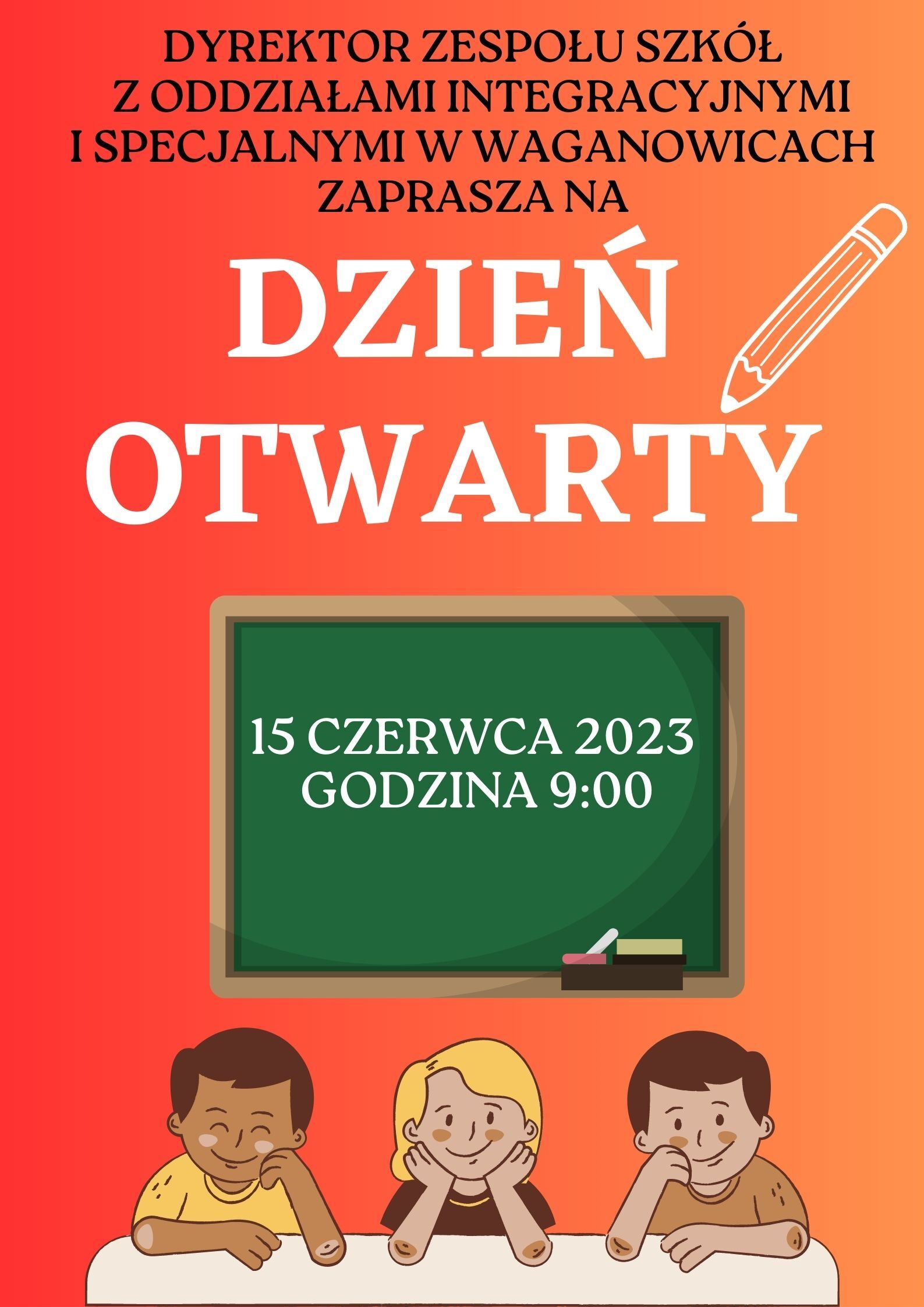 Grafika plakatu pt. "Dzień Otwarty"