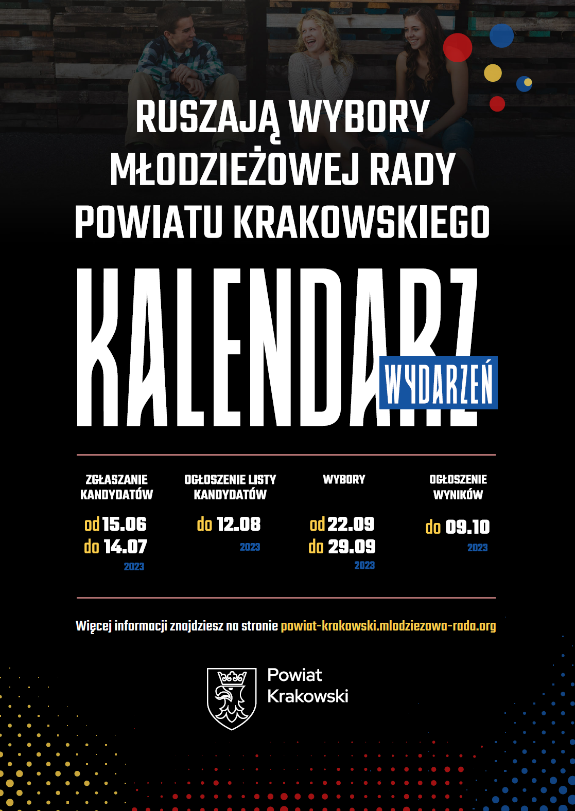Wybory do Młodzieżowej Rady Powiatu Krakowskiego - plakat nr 1