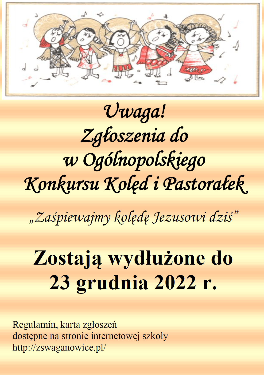 Zapraszamy do Ogólnopolskiego Konkursu Kolęd i Pastorałek