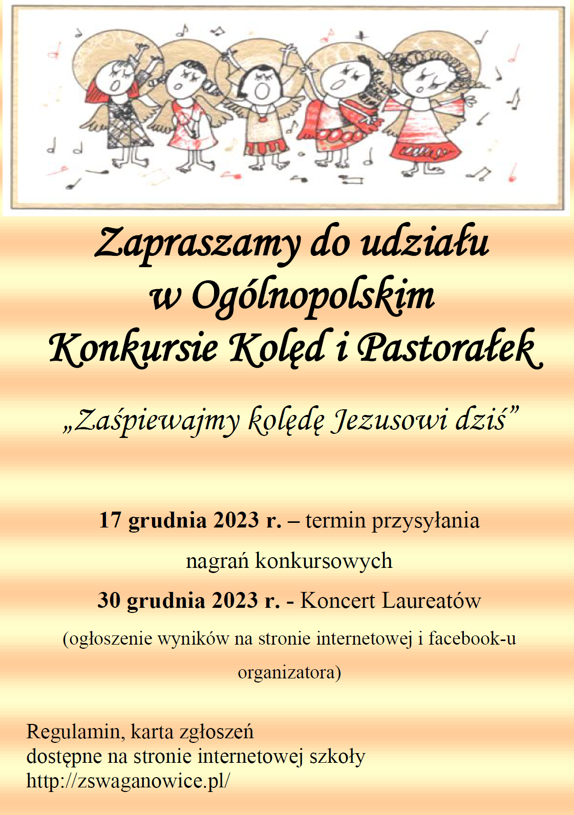 Zapraszamy do Ogólnopolskiego Konkursu Kolęd i Pastorałek