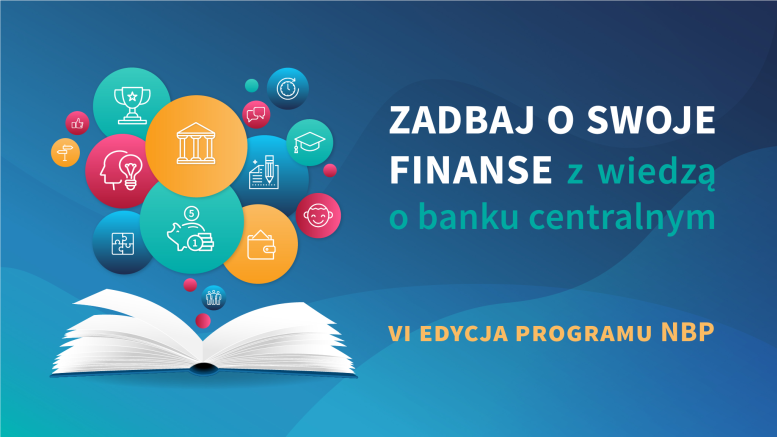 Plakat 6. edycji programu 'Złotej Szkoły NBP'