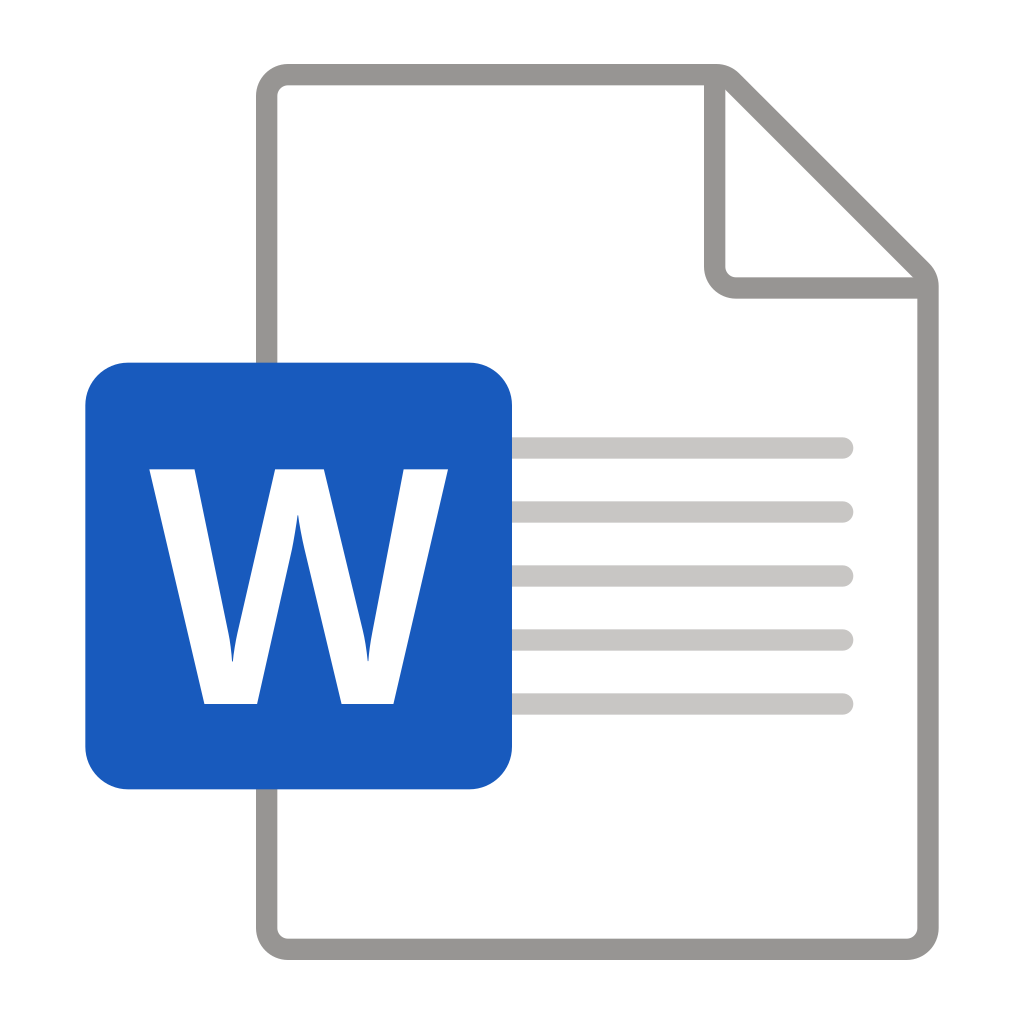 Ikona pliku programu MS Word