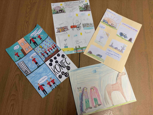 Prace konkursowe uczniów w ramach Festiwalu Książki w Miechowie, zdjęcie 2 z 5