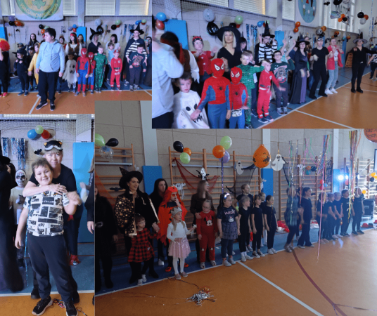 Dzieci świętujące Andrzejki, kolaż zdjęć 2 z 5