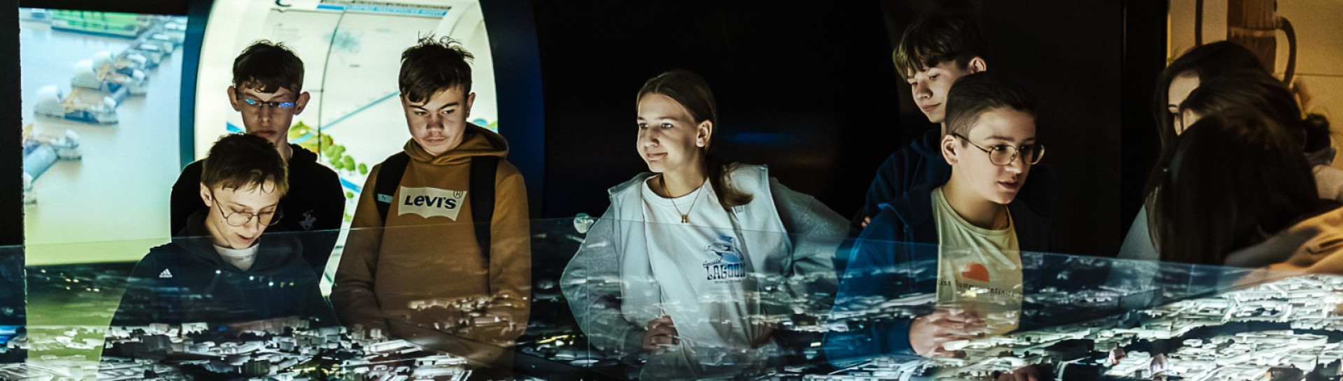 Interaktywna makieta Wrocławia oglądana z bliska